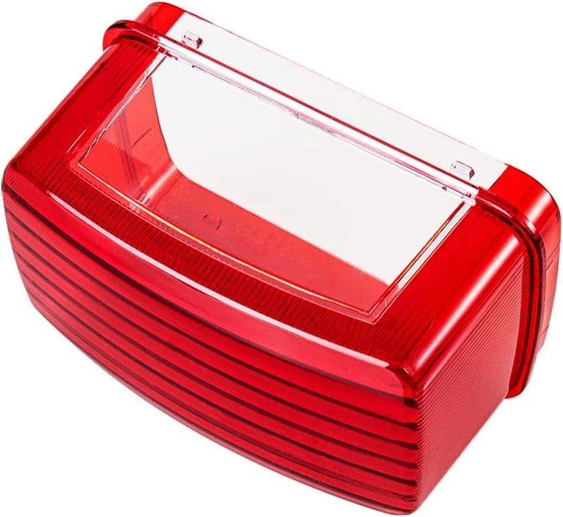HAZAWA Tail Light Lens Compatible with 2002+ Yamaha Grizzly, Big Bear, Bruin, Kodiak, Wolverine Tail Light Cover Housing OEM Replacement # 5KM-8472C-10-00（Red） - Image 1